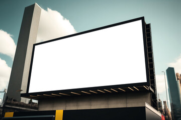 Fototapeta premium futuristic city billboard
