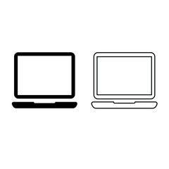 laptop icon vector