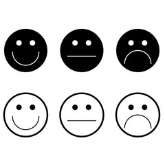 emoticon set reviews vector