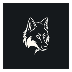 Fototapeta na wymiar wolf vector logo, eps. 10 editables