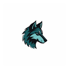 wolf vector logo, eps. 10 editables