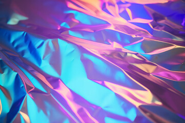 Fototapeta na wymiar neon metallic glitter foil Generative AI