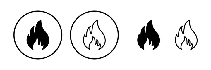 Fire icon vector. fire flame icon