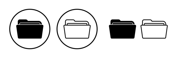 Folder icon vector. document folder icon