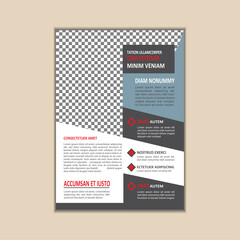 Creative Corporate Business Flyer Template Simple and clean A4 Size with Bleed Vector design