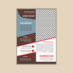 Creative Corporate Business Flyer Template Simple and clean A4 Size with Bleed Vector design