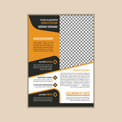Creative Corporate Business Flyer Template Simple and clean A4 Size with Bleed Vector design