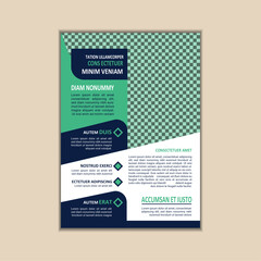 Creative Corporate Business Flyer Template Simple and clean A4 Size with Bleed Vector design