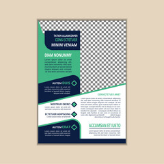 Creative Corporate Business Flyer Template Simple and clean A4 Size with Bleed Vector design