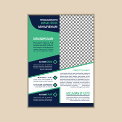 Creative Corporate Business Flyer Template Simple and clean A4 Size with Bleed Vector design