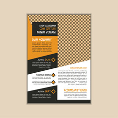 Creative Corporate Business Flyer Template Simple and clean A4 Size with Bleed Vector design