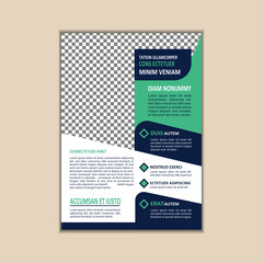 Creative Corporate Business Flyer Template Simple and clean A4 Size with Bleed Vector design
