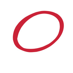 Hand drawn circle line