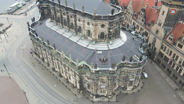 Discover Dresden's Historic Heartbeat: A Breathtaking Drone Tour of the City's Central Square
