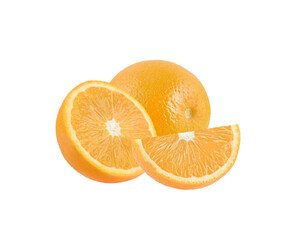 Orange slice isolated on  transparent png