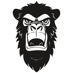Animal Gorilla mascot logo for football, basketball, lacrosse, baseball, hockey , soccer team