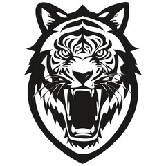 Animal Tiger mascot logo for football, basketball, lacrosse, baseball, hockey , soccer team