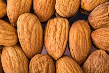 The delicious fresh almond nut on deck