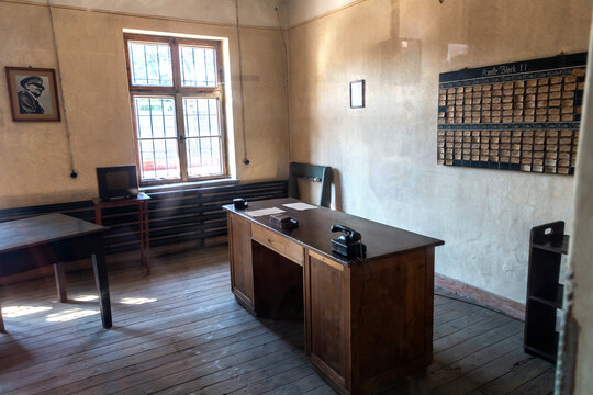 Interior of Auschwitz concentration camp