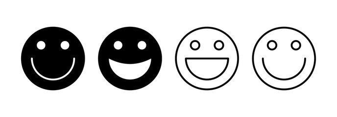 smile icon vector for web and mobile app. smile emoticon icon. feedback sign and symbol