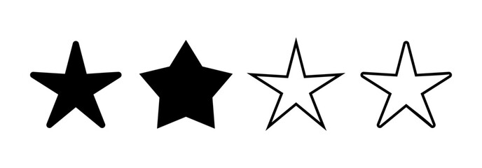 Obraz premium Star Icon vector for web and mobile app. rating sign and symbol. favourite star icon
