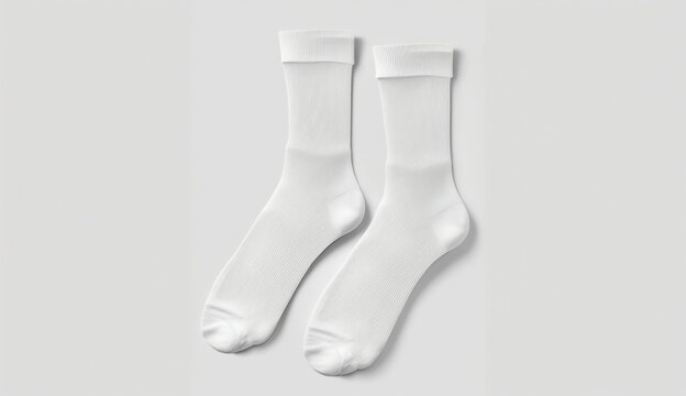 A Pair Of Socks Mockup Gloves Isolated On White