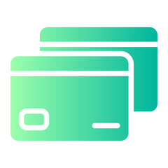 credit card gradient icon