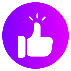 testimonial gradient icon