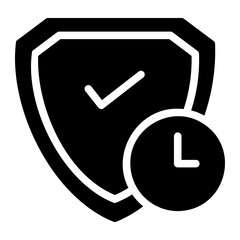 warranty period glyph icon