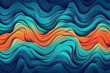Fototapeta premium an abstract background with dynamic wavy lines. Generative AI