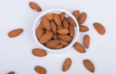 almonds in a bowl