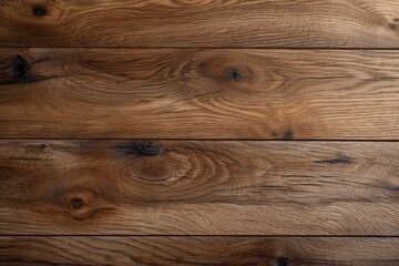 Fototapeta premium close up of a brown stained wooden floor. Generative AI
