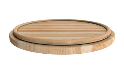 circular wooden base