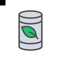 Barrel icon color style vector