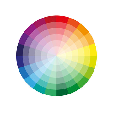 round color palette. Gradient color. Vector illustration.