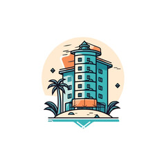 Fototapeta premium apartment by the beach logo