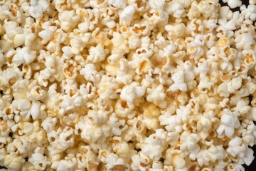 Delicious Close-Up of Popping Popcorn, Generative AI