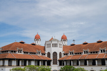 The Old station of Semarang Central Java Semarang, Lawang Sewu. The photo is suitable to use for...