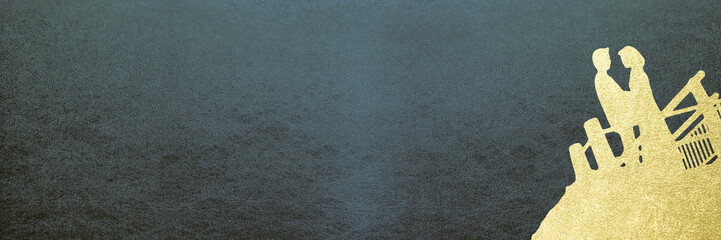 恋人たちのシルエット