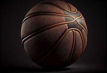 Basketball ball render isolated. Generative AI
