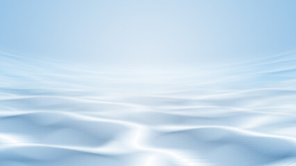 Smooth undulating lines as water of blue and white abstract texture texture background