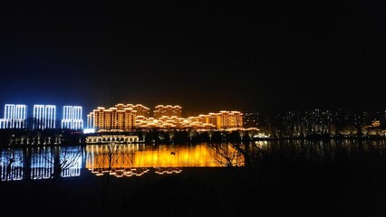 night view of the city