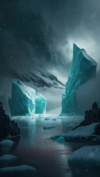 iceberg in the sea