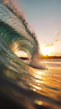 Sunset on the beach