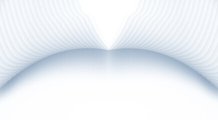Abstract white background with wavy lines. White wavy lines texture texture background, 3d render illustration.