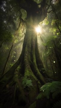 light in the forest
