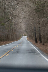 Winding Country Road in West Virginia 