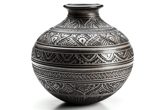 A beautiful ceramic vase, isolated object. generative AI