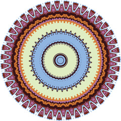 Beautiful round pattern. Vector file for designs.