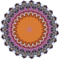 Beautiful round pattern. Vector file for designs.